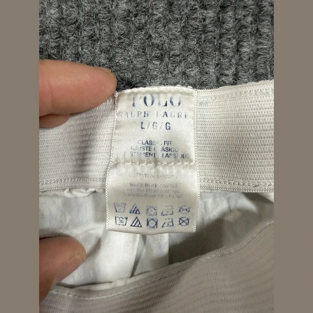 Polo Ralph Lauren Mens Classic Fit Boxer Shorts White Cotton Size L Logo